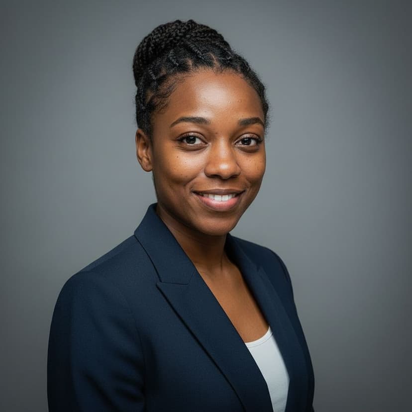 Professional nursing headshot of a woman in a blazer