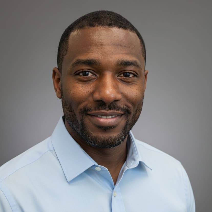 Professional coach headshot of a man in a casual shirt