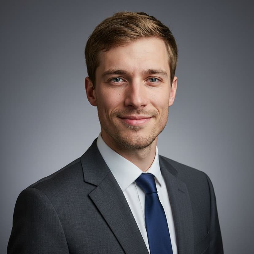 Professional LinkedIn headshot of a man in a suit